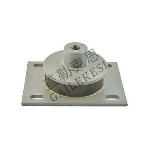 Circular shock absorber pad for traction machine